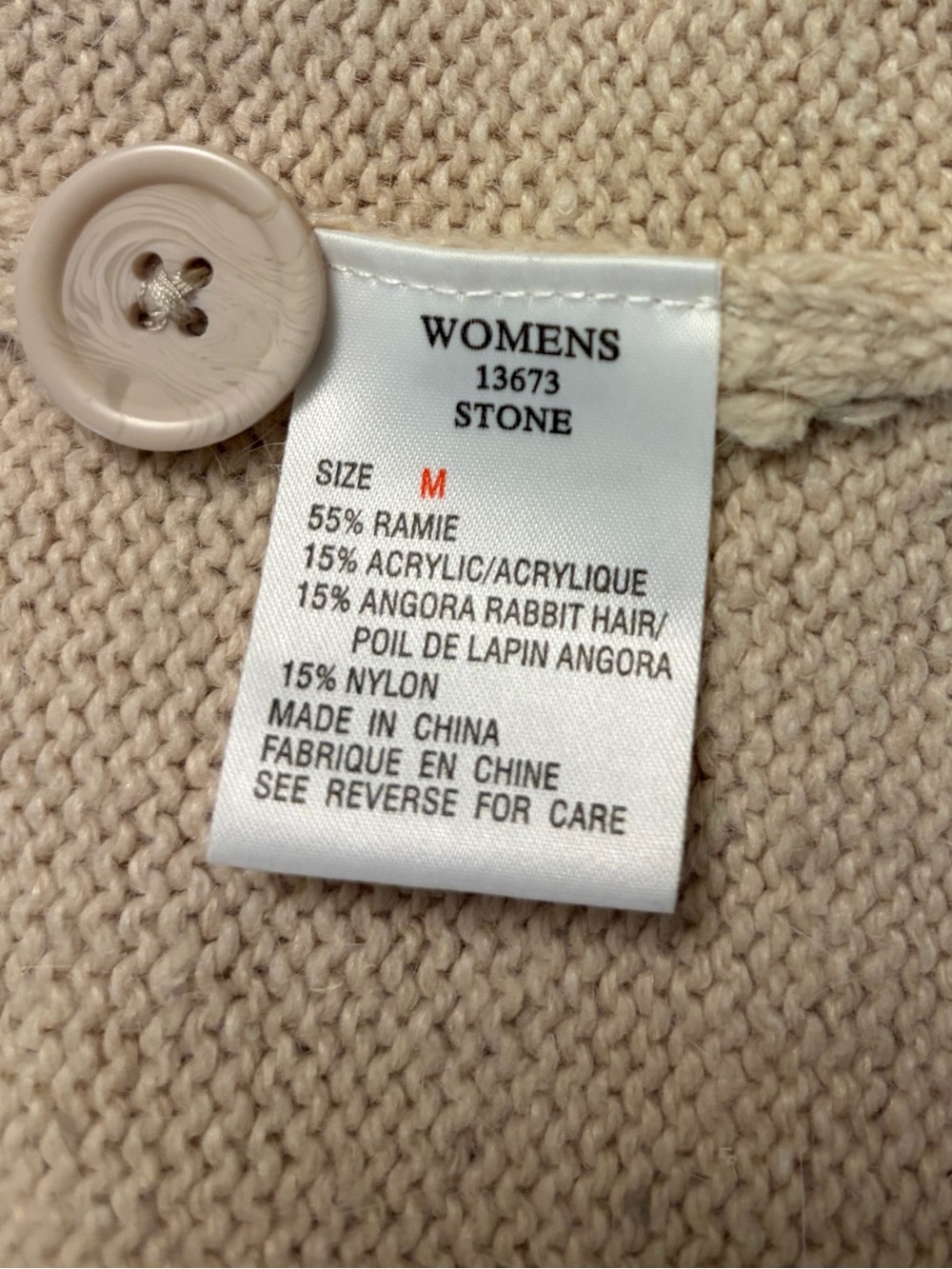 Woolrich Y2K Cream Hooded Button-Front Knit Vest Angora, Ramie Sz Medium - Picture 7 of 8